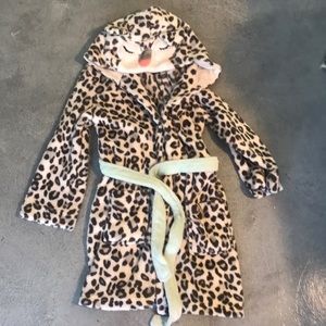 Girls warm bath robe